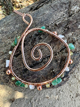Load image into Gallery viewer, RESERVED Sedona Vortex Heart Opener 3” Wire Wrapped Pendent Necklace