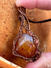 Load image into Gallery viewer, Reserved for Lisa t Carnelian with inclusions Wire Wrapped Pendent Necklace
