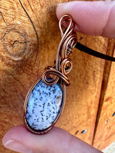 Load image into Gallery viewer, Reserved for Jennifer r Dendritic Opal Wire Wrapped Pendent Necklace