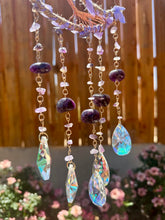 Load image into Gallery viewer, Reserved for Taylor c XXL Amethyst Tree of Life Moon Sun catcher / wall hanging