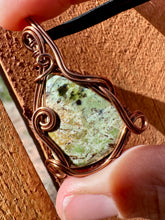 Load image into Gallery viewer, Reserved for Kelli o Chrome Chalcedony Wire Wrapped Pendent Necklace