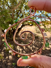 Load image into Gallery viewer, RESERVED Sedona Vortex Heart Opener 3” Wire Wrapped Pendent Necklace