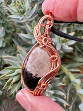 Load image into Gallery viewer, Reserved for Jenni p Fossilized Palm Root Wire Wrapped Pendent Necklace