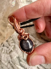 Load image into Gallery viewer, Reserved for Brandi t Star Sapphire Wire Wrapped Pendent Necklace