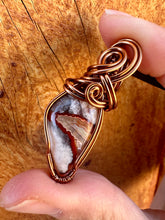 Load image into Gallery viewer, Reserved for Charlene L Crazy lace agate Wire Wrapped Pendent Necklace