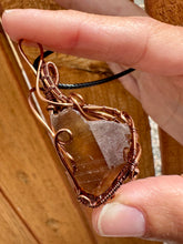 Load image into Gallery viewer, Reserved for Deanna Smoky Citrine Wire Wrapped Pendent Necklace