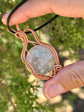 Load image into Gallery viewer, ARTISAN CAB (positive rocks) Confetti Chrysocolla wire wrapped pendant necklace
