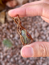 Load image into Gallery viewer, Atlantasite mini wire wrapped pendant necklace