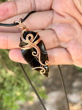 Load image into Gallery viewer, Reserved for Marissa l Obsidian arrowhead wire wrapped pendant