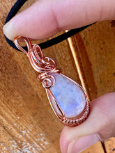 Load image into Gallery viewer, Reserved for Tanya r Moonstone Wire Wrapped Pendent Necklace