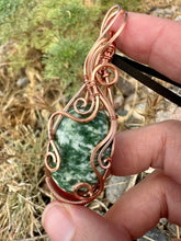 Load image into Gallery viewer, Reserved for Kimberly p Green Diopside Wire wrapped pendent