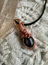 Load image into Gallery viewer, Reserved for Brandi t Star Sapphire Wire Wrapped Pendent Necklace