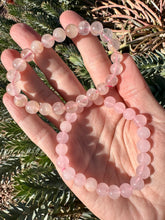 Load image into Gallery viewer, Reserve for heather Rose Quartz Stretchy Bracelet