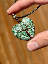 Load image into Gallery viewer, Reserved for ashley k Tree agate with peridot inclusion tree of life Wire wrapped pendant