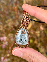 Load image into Gallery viewer, Reserved for cristin s Pinolith Wire wrapped pendant