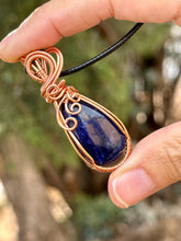 Load image into Gallery viewer, Reserved for Brandi t Sodalite Wire wrapped pendant