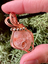 Load image into Gallery viewer, Order for Charlene Sunstone Wire Wrapped Pendent Necklace