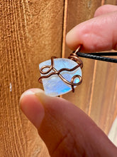 Load image into Gallery viewer, Reserved for Andrea b Moonstone Wire Wrapped Pendent Necklace