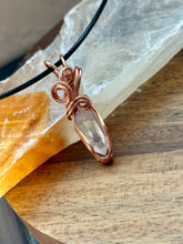 Load image into Gallery viewer, Reserved for Christina g Herkimer diamond mini Wire wrapped pendant