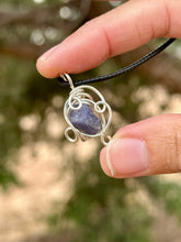 Load image into Gallery viewer, Reserved for Kimberly p Mini Tanzanite wire wrapped pendant