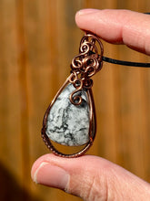 Load image into Gallery viewer, Reserved for cristin s Pinolith Wire wrapped pendant