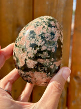 Load image into Gallery viewer, RESERVED FOR RITA Red feldspar in Green quartz Freeform