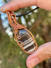 Load image into Gallery viewer, Reserved for Nina b Zebra calcite wire wrapped pendant