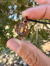 Load image into Gallery viewer, Reserved for Dee K Smoky citrine Mini Wire Wrapped Pendent Necklace
