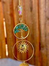 Load image into Gallery viewer, Reserved for Kristin z Green Aventurine tree of life suncatcher