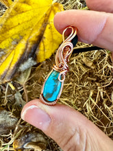 Load image into Gallery viewer, Reserved for Brittany b Turquoise Mini Wire Wrapped Pendent Necklace