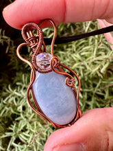 Load image into Gallery viewer, Reserved for Heather Blue Opal Wire Wrapped Pendent Necklaces