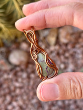 Load image into Gallery viewer, Atlantasite mini wire wrapped pendant necklace