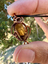Load image into Gallery viewer, Reserved for Dee K Smoky citrine Mini Wire Wrapped Pendent Necklace
