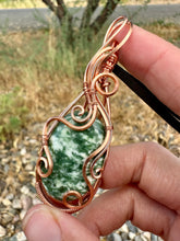 Load image into Gallery viewer, Reserved for Kimberly p Green Diopside Wire wrapped pendent