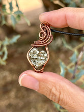 Load image into Gallery viewer, Reserved for Shelby v Artisan Pyrite wire wrapped pendent