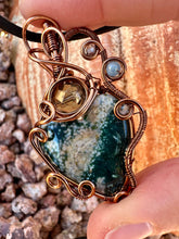 Load image into Gallery viewer, Reserved for Marissa m Ocean jasper with inclusions Wire Wrapped Pendent Necklace