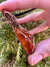 Load image into Gallery viewer, Reserved for Jessica Baltic Amber Wire Wrapped Pendent Necklace