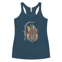 Load image into Gallery viewer, Cow skull Women's Racerback Tank
