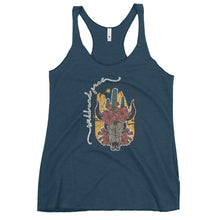 Load image into Gallery viewer, Cow skull Women&#39;s Racerback Tank
