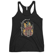 Load image into Gallery viewer, Cow skull Women's Racerback Tank