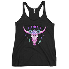 Load image into Gallery viewer, Long horn Women's Racerback Tank