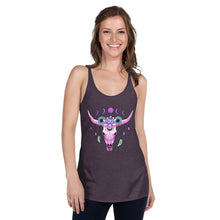 Load image into Gallery viewer, Long horn Women's Racerback Tank