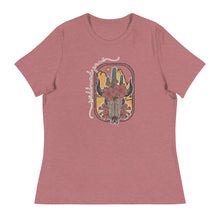 Load image into Gallery viewer, Cow Skull Women's Relaxed T-Shirt