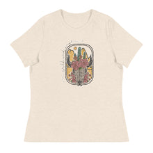 Load image into Gallery viewer, Cow Skull Women's Relaxed T-Shirt