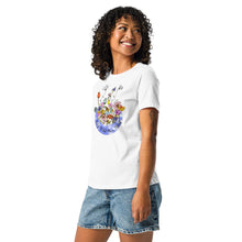 Load image into Gallery viewer, Floral Women's Relaxed T-Shirt