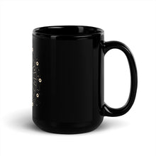 Load image into Gallery viewer, Moon Phase Black Glossy Mug