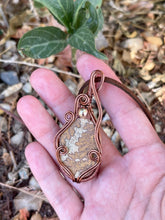 Load image into Gallery viewer, Order for Hannah Psilomelane Dendrite Wire Wrap Necklace