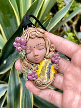 Load image into Gallery viewer, Order for BillieJo Aria, Goddess of Promise & Joy Bumble bee Jasper Polymer Clay Pendent