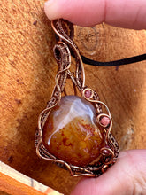 Load image into Gallery viewer, Reserved for Lisa t Carnelian with inclusions Wire Wrapped Pendent Necklace
