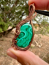 Load image into Gallery viewer, Reserved for Shelby h Malachite Wire Wrapped Pendent Necklace

